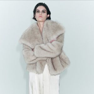 ZARA FUR JACKET NWT